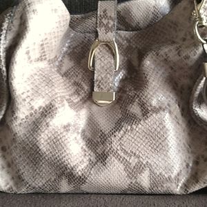 Gili leather snakeskin bag